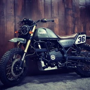 Royal Enfield Himalayan Wilder By Bulleteer Customs Side and front profile left