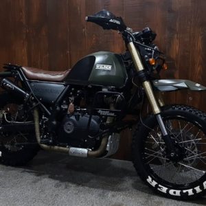 Royal Enfield Himalayan Wilder By Bulleteer Customs front three quarters