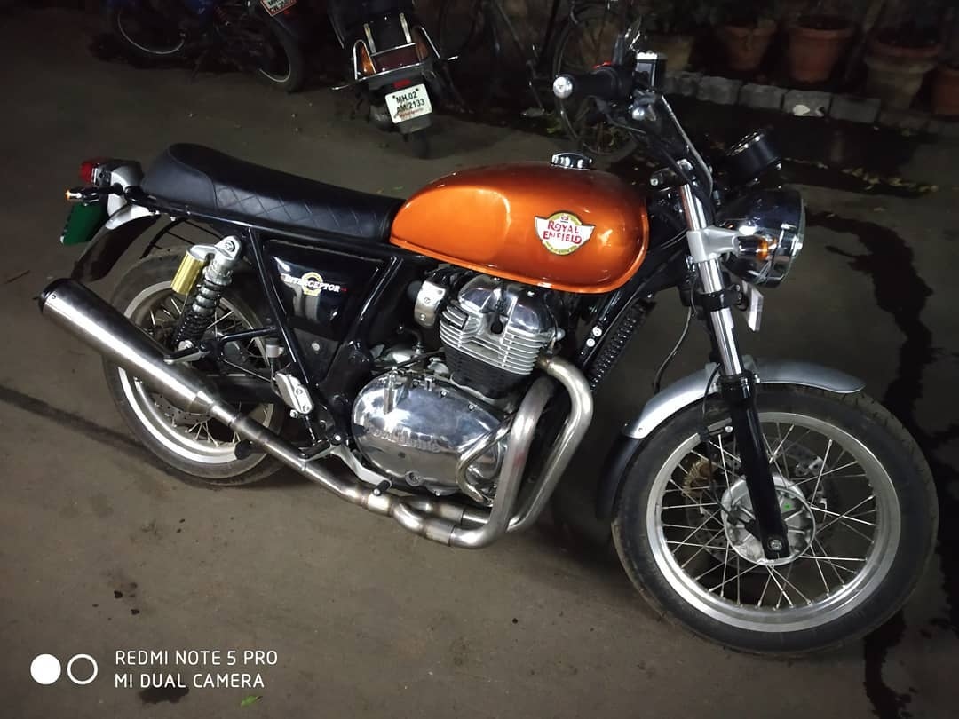 Royal Enfield Interceptor 650 Two into One Exhaust side view