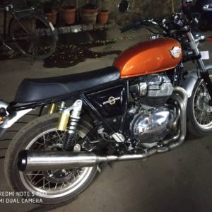 Royal Enfield Interceptor  Two into One Exhaust tail