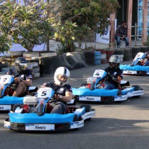 Volkswagen Ameo Cup  Drivers Selection participants undergoing karting sessions