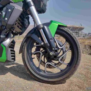 Bajaj Dominar Front forks and wheels