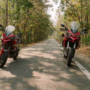 Ducati DIY discoveries India empty road and bikes
