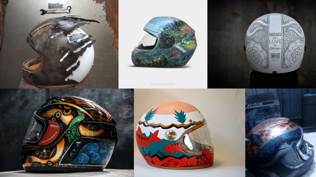 Helmet art exhibiton in Mumbai