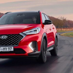 Hyundai Tucson N line front quarter rolling