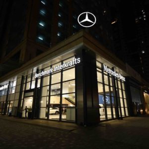 Mercedes Benz opens new showroom night