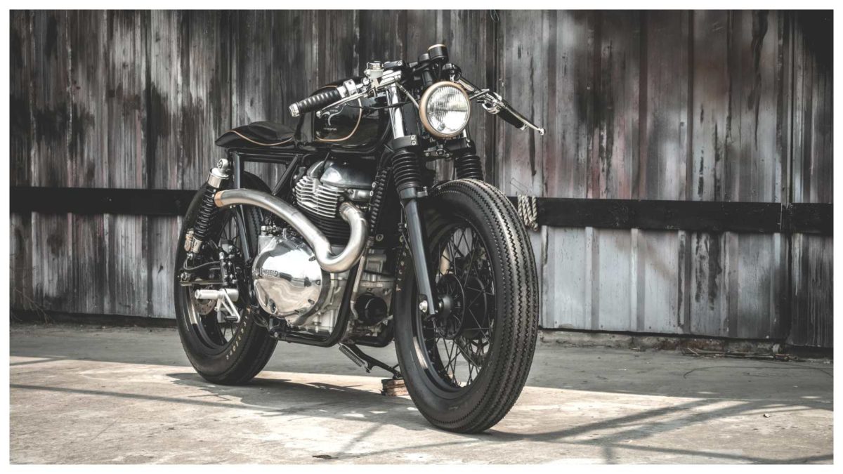 Zeus customs  cafe racer angle image