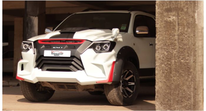 Modified Toyota Fortuner is Aggressive on the Outside 