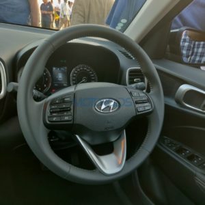 Hyundai Venue steering wheel