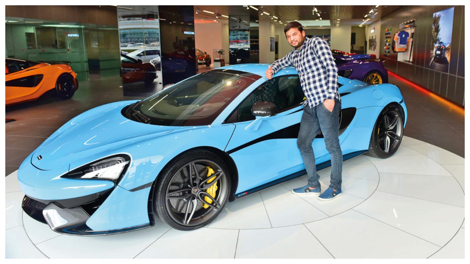Dubai Based Indian Wins A Mclaren 570s Spider In A Lucky Draw