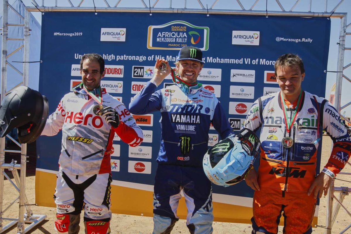 ORIOL MENA FINISHED AT THIRD PLACE IN THE MERZOUGA RALLY