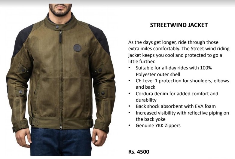 Royal Enfield Streetwind jacket