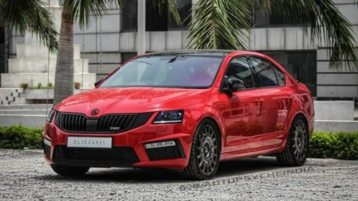 Skoda Octavia RS Inferno front quarter