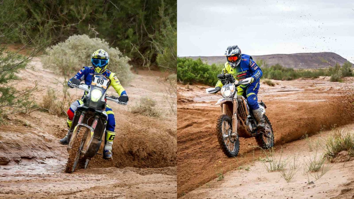 TVS Sherco at stage three of Merzouga Rally