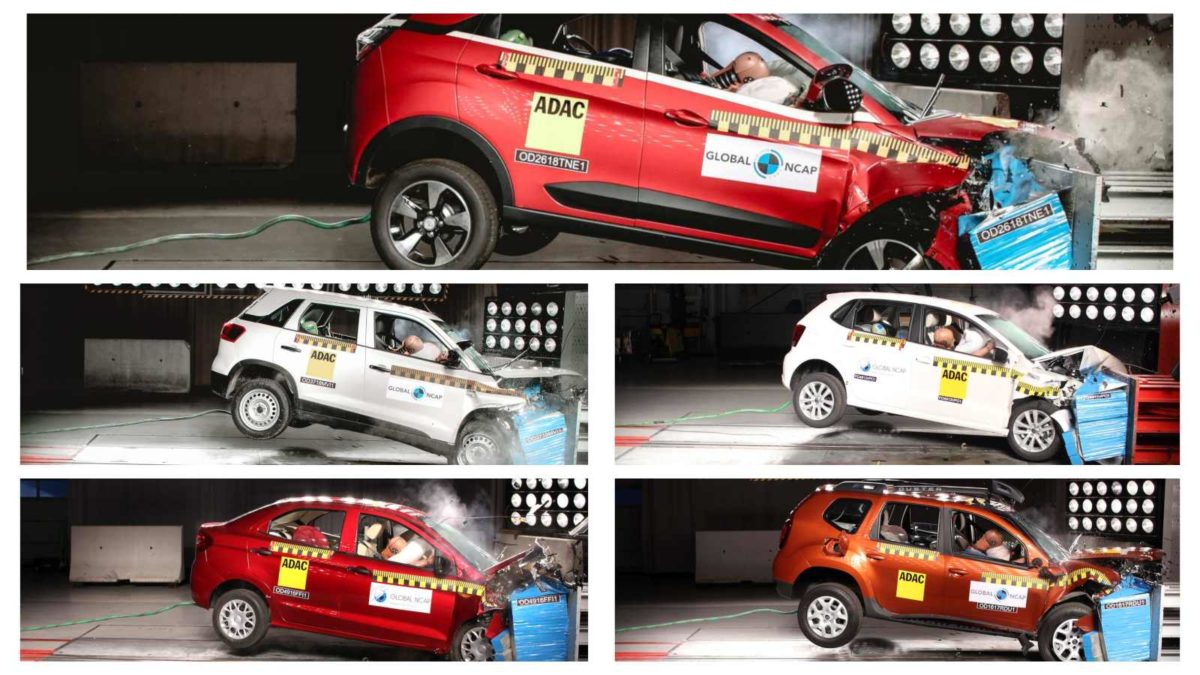 crash tests collage