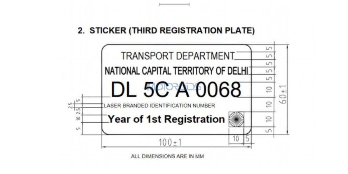 high security registration plate format