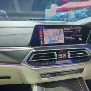 BMW X INdia Launch centre console