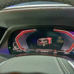 BMW X INdia Launch instrument cluster