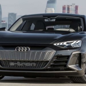 Audi E Tron GT exterior front end low