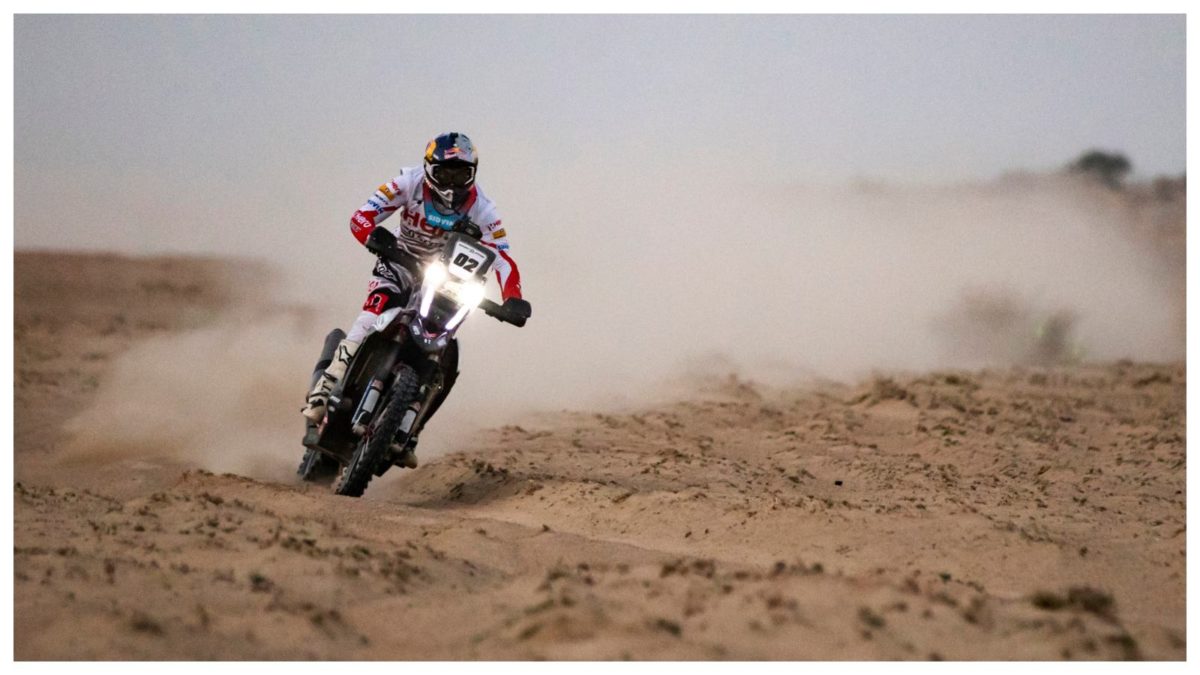 Hero MotoSports Team Rally riderC S Santosh at Desert Storm Rally