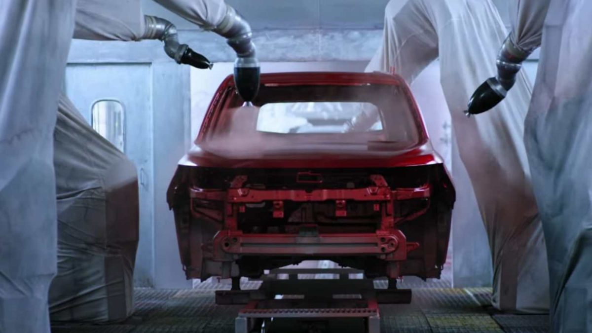 MG begins production of the Hector paint shop