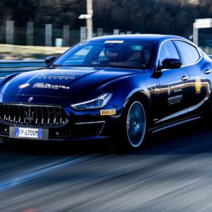 Maserati Quattraporte on track