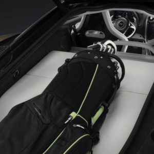 McLaren GT boot with golf clubs
