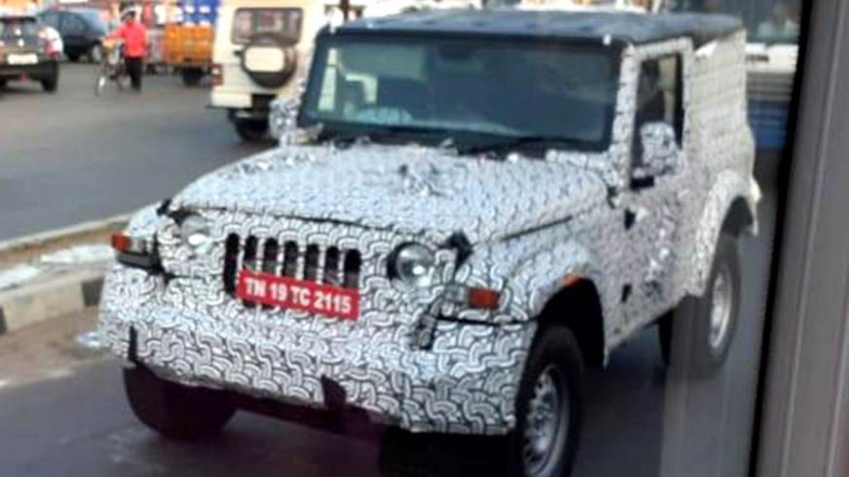 Next Gen Mahindra Thar Hard Top front quarter