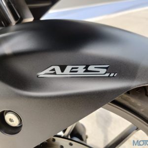 Suzuki Gixxer SF  First Ride Review ABS Sticker