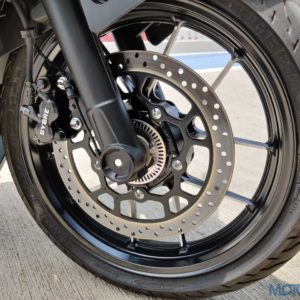 Suzuki Gixxer SF  First Ride Review Front Disc Brake