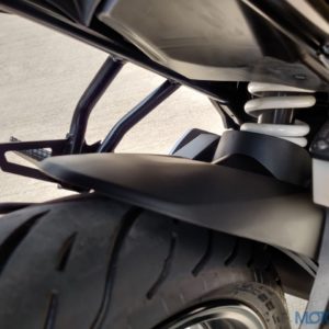 Suzuki Gixxer SF  First Ride Review Mud protector
