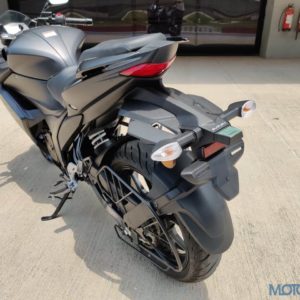 Suzuki Gixxer SF  First Ride Review Rear Profile