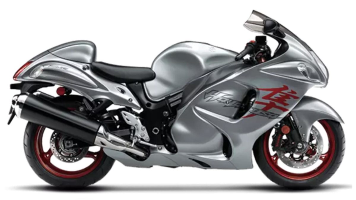 Suzuki Hayabusa grey side profile Suzuki Hayabusa grey side profile