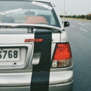 kmph Maruti Esteem rear