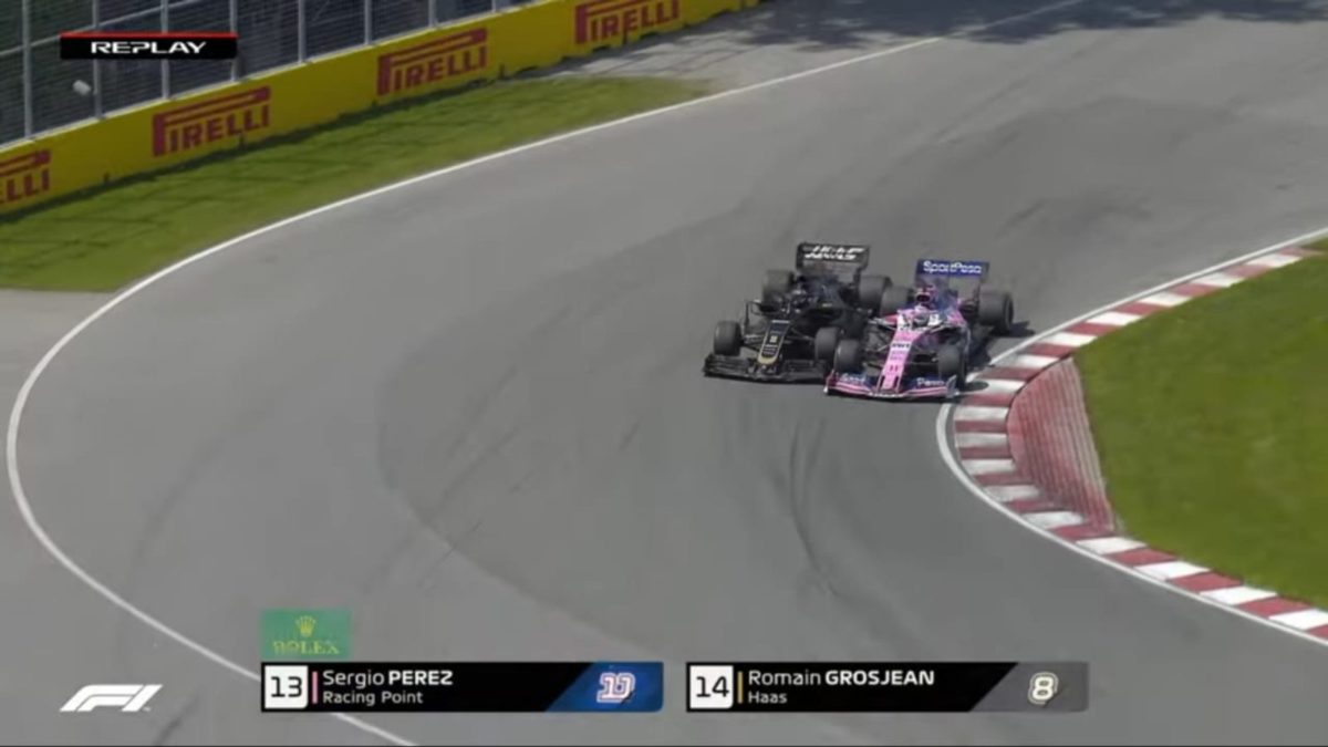 Canadian GP 2019 Perez and Grosjean clash Canadian GP 2019 Perez and Grosjean clash