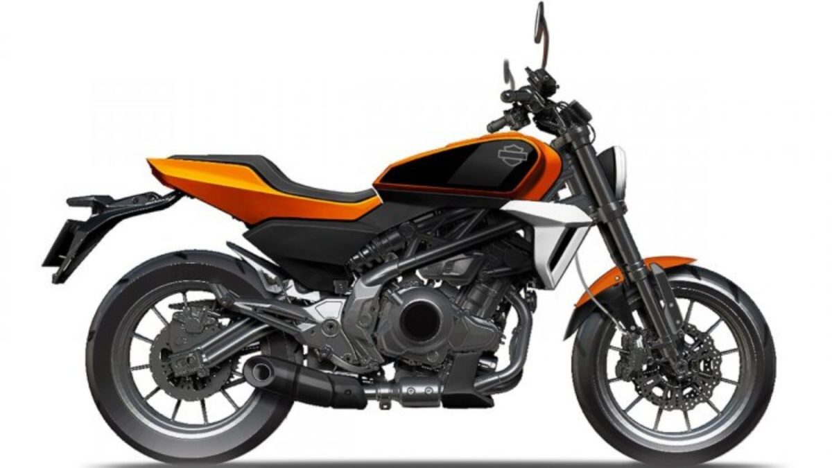Harley Davidson 338 cc bike side Harley Davidson 338 cc bike side