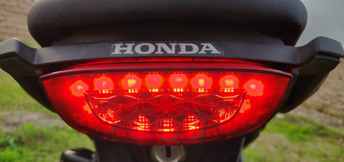 Honda CBR Road Test Review Tail Light