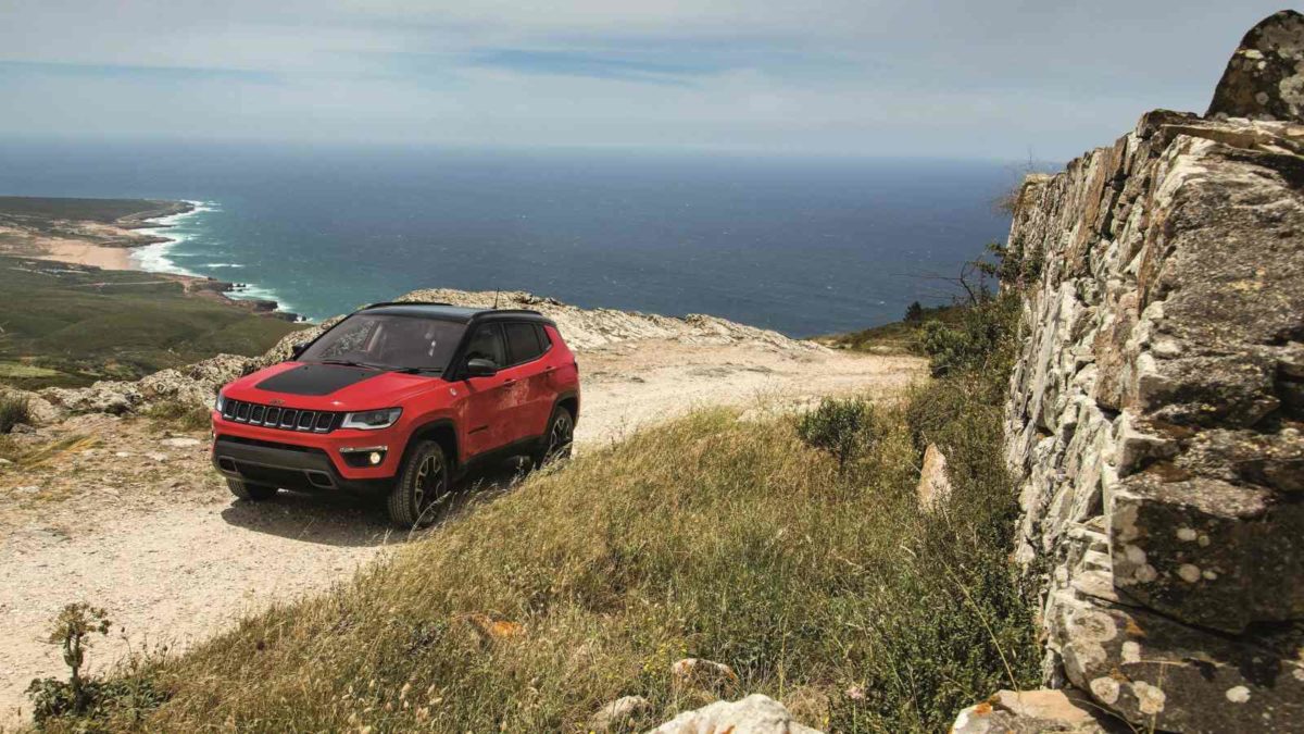 Jeep Compass Trailhawk front quarter off road