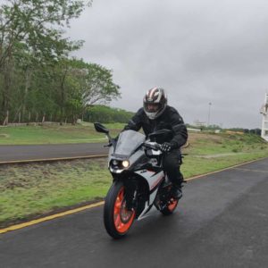 KTM RC  ABS Review in motion