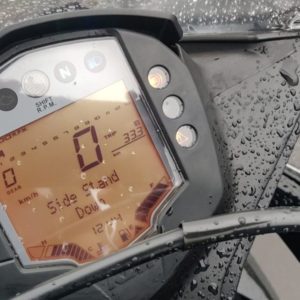 KTM RC  ABS Review instrument cluster