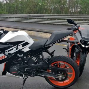 KTM RC  ABS Review white and black
