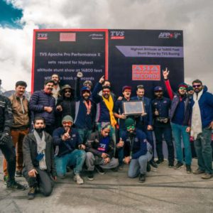 TVS Stunt record at Spiti