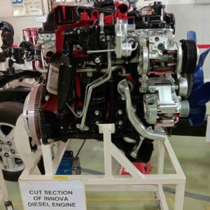 Toyota Kirloskar plant visit Innova engine cut section