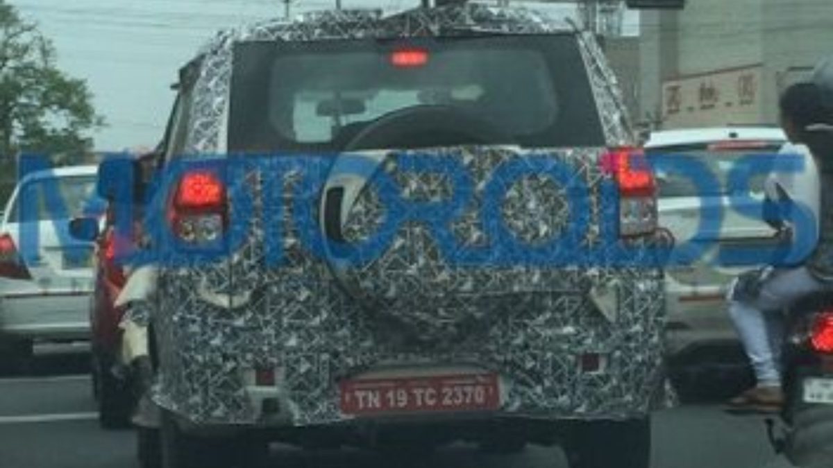 BS Mahindra TUV Spied Rear