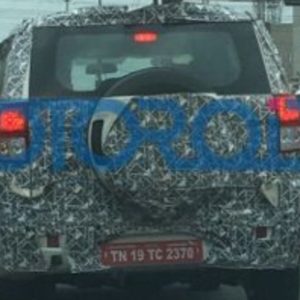 BS Mahindra TUV Spied Rear