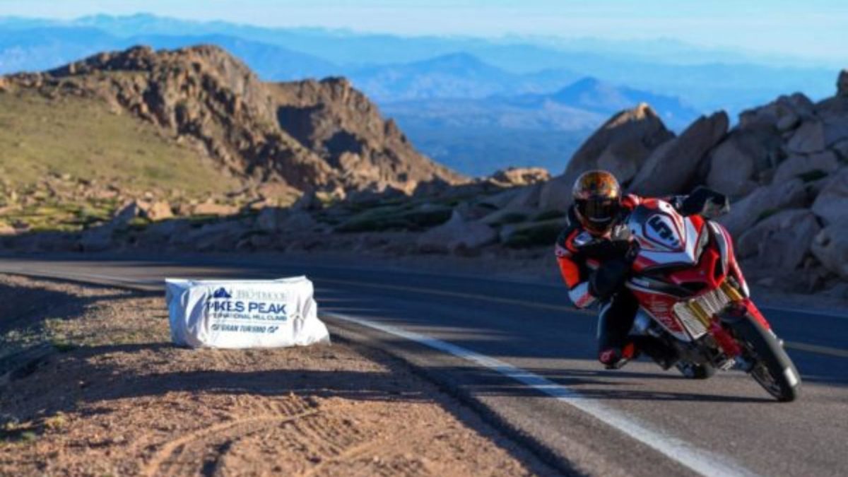 Ducati Multistrada on Pikes Peak hill climb