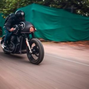 Harley Street  Cafe racer rolling front