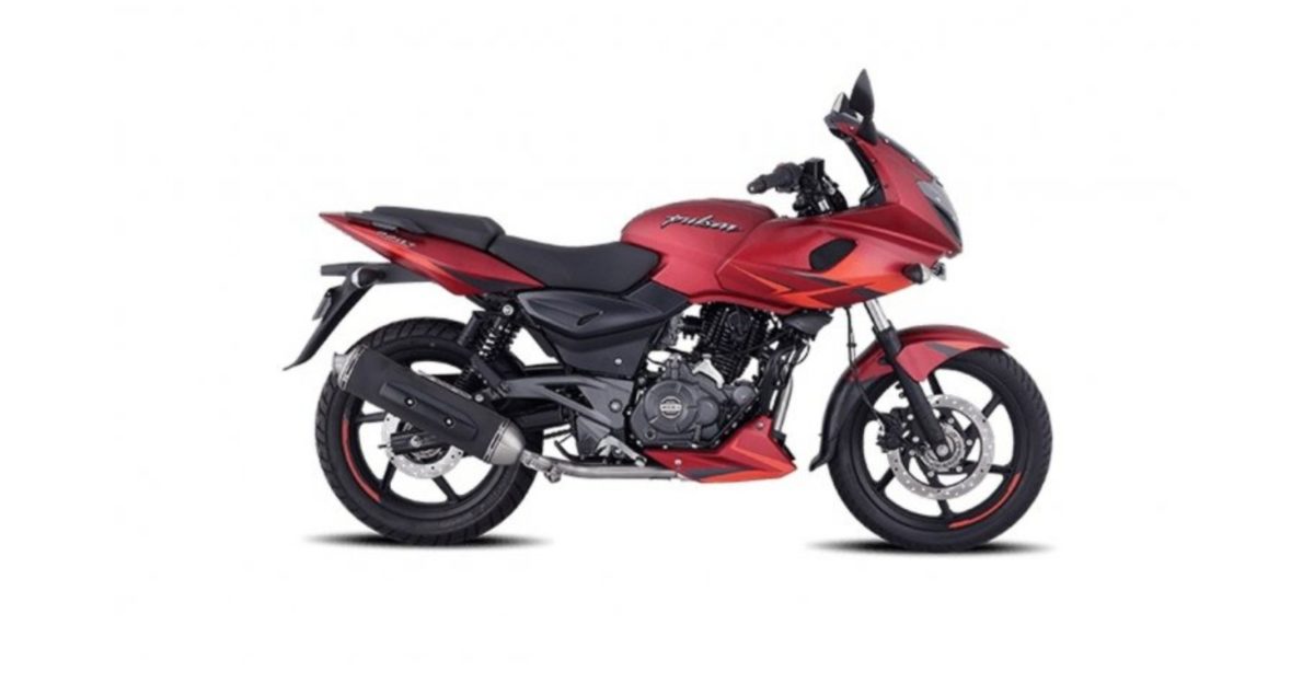 Bajaj Pulsar 220F volcanic Red side