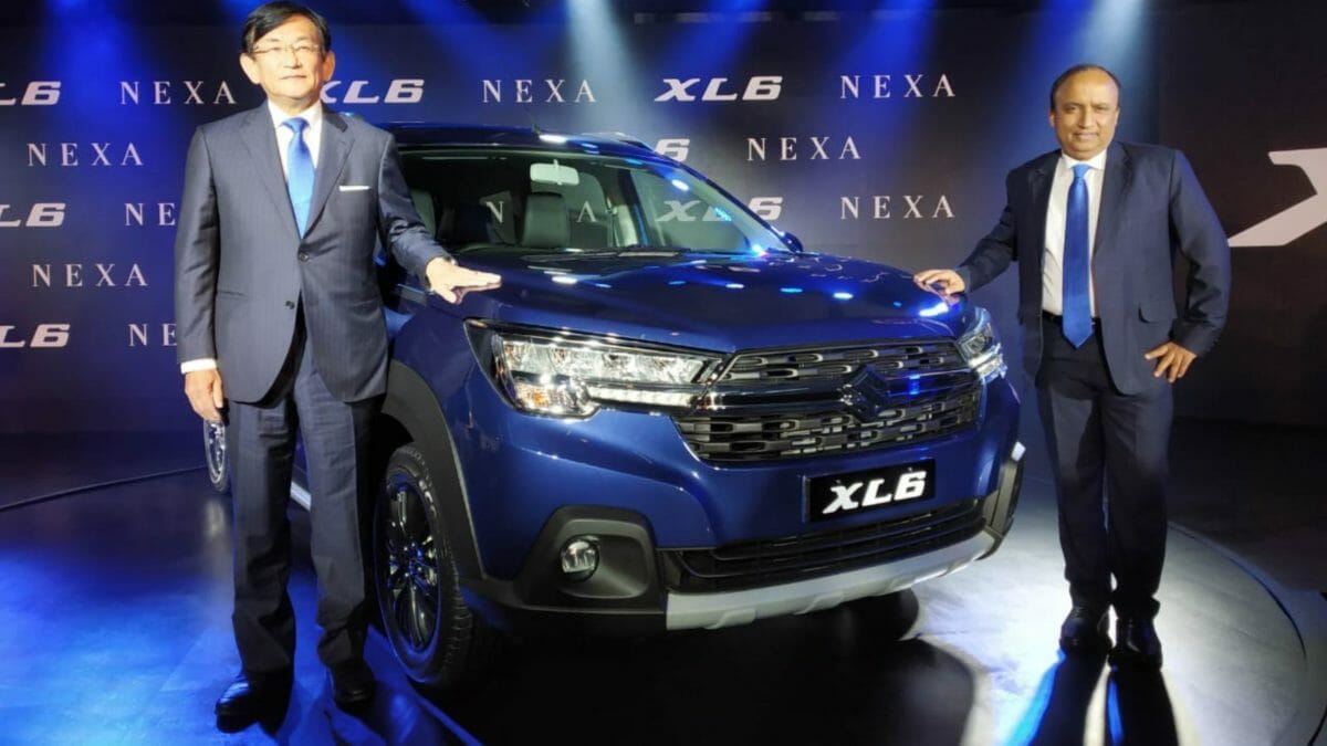 Maruti Suzuki XL6 launch event front quarter