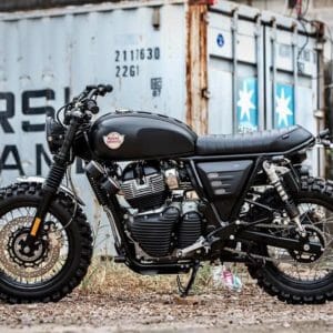 Modified Royal Enfield Interceptor  by K Speed side profile